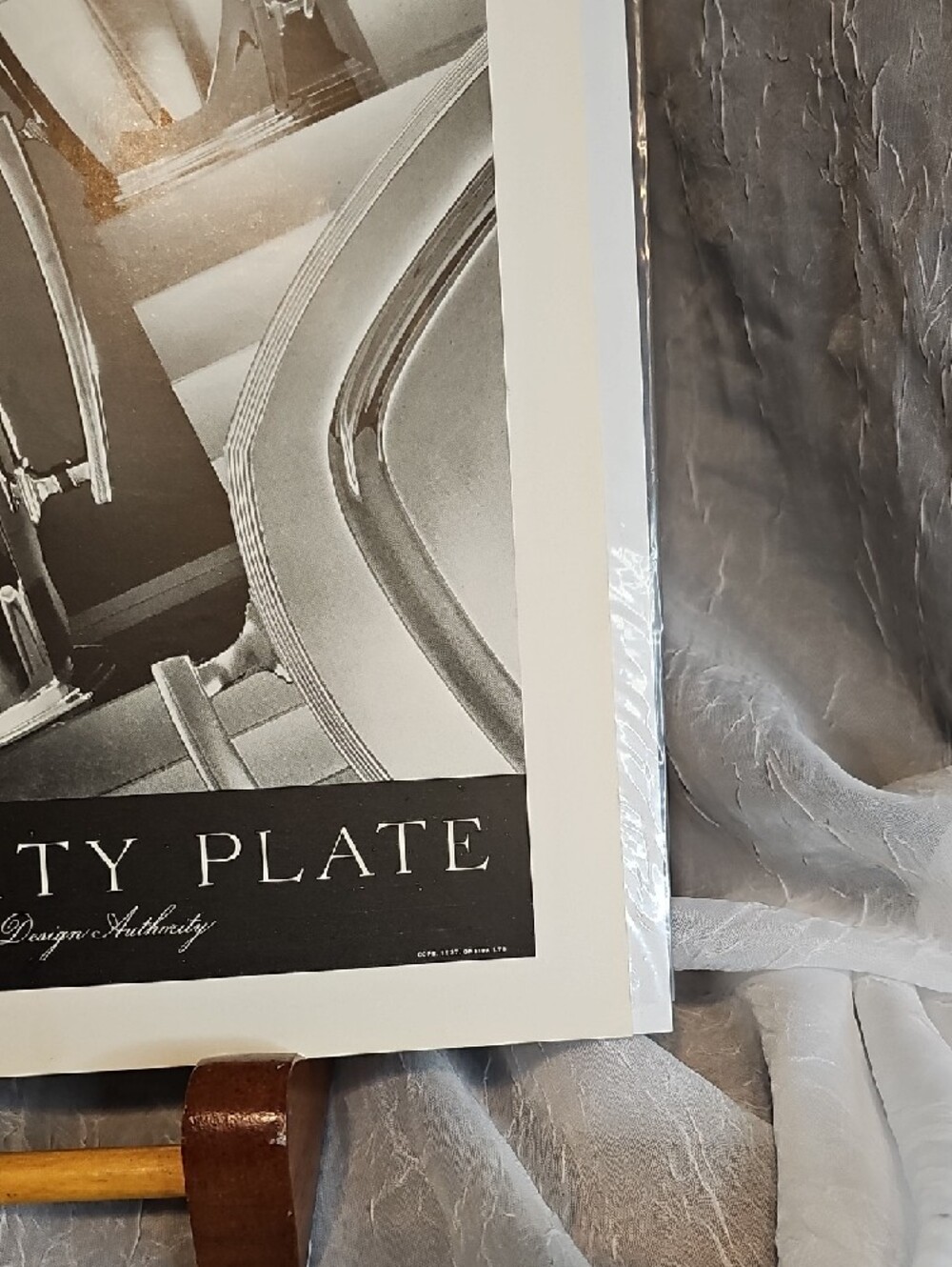 Vintage Community Plate 1937 Advertisment - Silver, Black - Picture 6 of 12